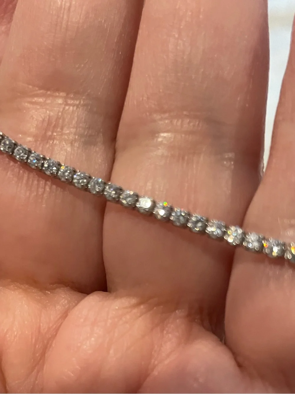 Pretty Crystal Dainty Tennis Bracelets Women Jewelry 7.5 in & 8 in